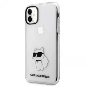 Karl Lagerfeld Ikonik Choupette Hard Case voor Apple iPhone 11 / XR 6,1 inch transparant