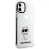 Karl Lagerfeld Ikonik Choupette Hard Case voor Apple iPhone 11 / XR 6,1 inch transparant