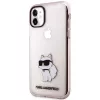 Karl Lagerfeld Ikonik Choupette Hard Case voor iPhone 11 / XR 6,1 inch - roze