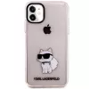 Karl Lagerfeld Ikonik Choupette Hard Case voor iPhone 11 / XR 6,1 inch - roze