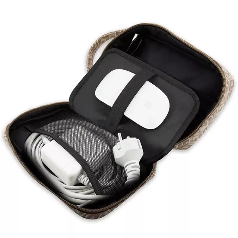 Guess GUHBHGCFSEW Organizer Bag bruin GCube Stripe