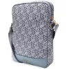 Guess GUTB10HGCFSEB GCube Stripe Tablet Bag 10 inch blauw