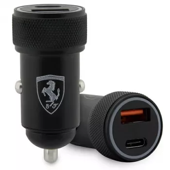 Ferrari FECCMENK PD-QC3.0 20W Fast Charge autolader zwart