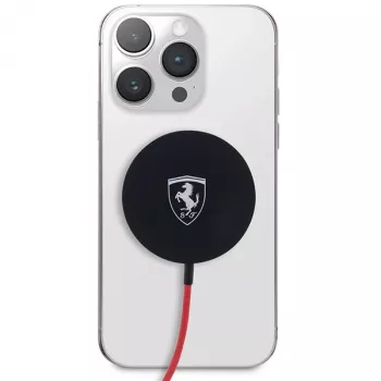 Ferrari FECBMSMENK 15W MagSafe draadloze oplaadpad - zwart