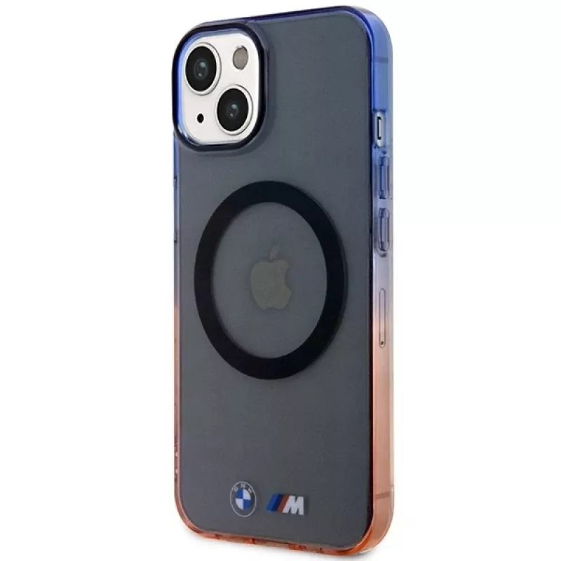 BMW iPhone 13/14/15 grijs Hardcase Gradient Bumper MagSafe