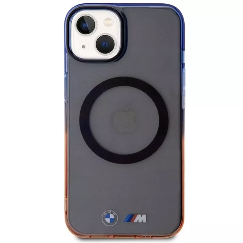 BMW iPhone 13/14/15 grijs Hardcase Gradient Bumper MagSafe