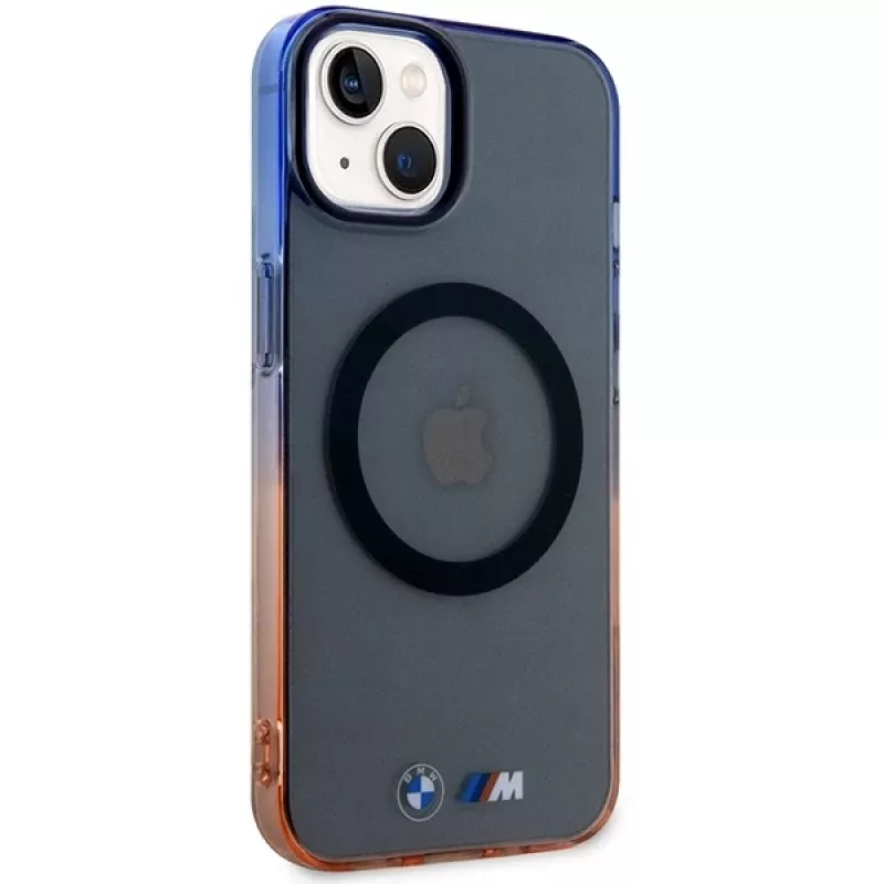 BMW iPhone 13/14/15 grijs Hardcase Gradient Bumper MagSafe