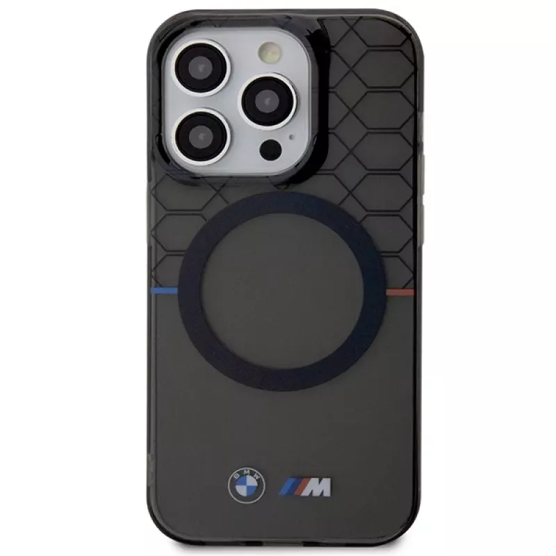 BMW Pattern MagSafe Case voor iPhone 13 Pro Max 6,7 inch grijs
