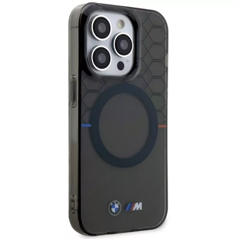 BMW Pattern MagSafe Case voor iPhone 13 Pro Max 6,7 inch grijs
