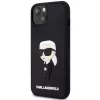 Karl Lagerfeld KLHCP14M3DRKINK Hardcase Rubber Ikonik 3D voor iPhone 14 Plus / 15 Plus 6.7 zwart