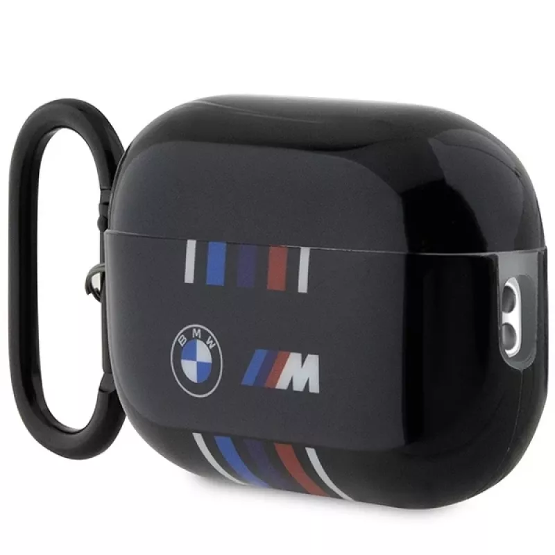 BMW beschermhoes voor AirPods Pro 2e generatie, zwart, met M-Stripe-design