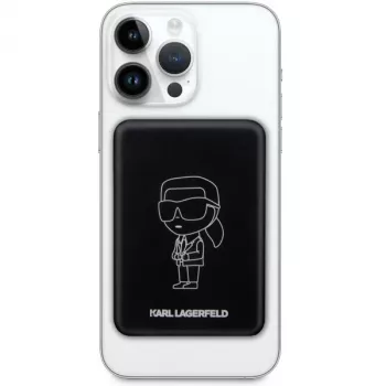 Karl Lagerfeld Ikonik MagSafe draadloze powerbank 3000mAh zwart