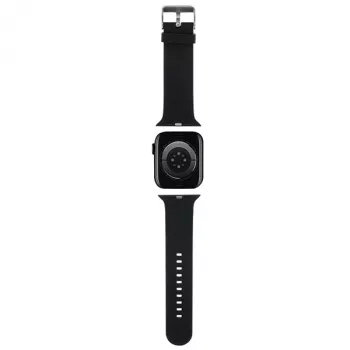 Karl Lagerfeld 3D Rubber Karl Head armband voor Apple Watch 38/40/41mm zwart