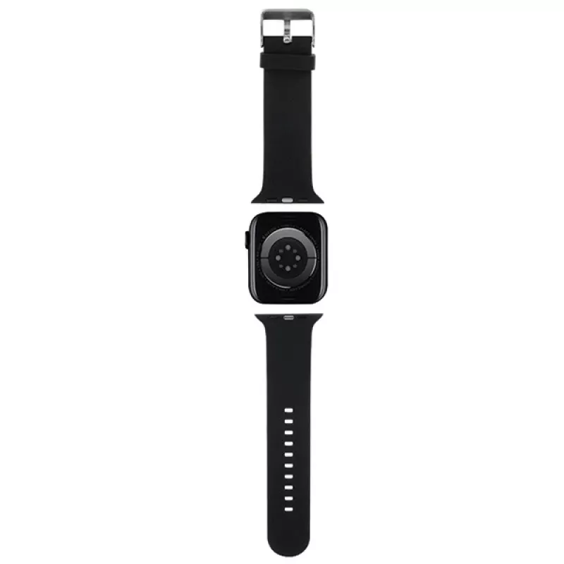 Karl Lagerfeld 3D Rubber Karl Head armband voor Apple Watch 38/40/41mm zwart