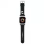 Karl Lagerfeld 3D Rubber Karl Head watch strap voor Apple Watch 42/44/45/49mm zwart