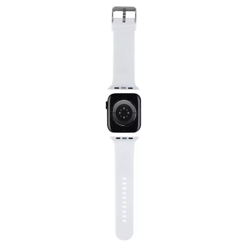 Karl Lagerfeld 3D Rubber Karl Head Apple Watch armband 42/44/45/49mm wit