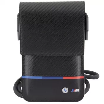 BMW Carbon Tricolor Line Wallet Bag zwart