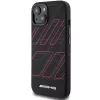 AMG AMHMP15M23SSPK Hardcase siliconen groot ruitpatroon MagSafe voor iPhone 15 Plus / 14 Plus 6.7 zwart