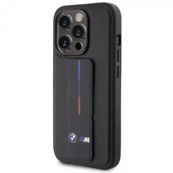 BMW Hardcase Grip Hot Stamp voor iPhone 15 Pro 6,1 inch zwart