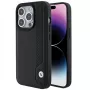 BMW BMHCP15X22RBDK Hardcase leer Blue Dots voor iPhone 15 Pro Max 6,7 inch zwart