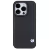 BMW BMHCP15X22RBDK Hardcase leer Blue Dots voor iPhone 15 Pro Max 6,7 inch zwart