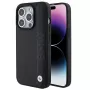 BMW M Collection iPhone 15 Pro Max 6,7 inch zwart Hardcase leder textured & stripe