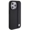 BMW M Collection iPhone 15 Pro Max 6,7 inch zwart Hardcase leder textured & stripe