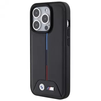 BMW BMHCP15L22PVTK iPhone 15 Pro 6,1 inch zwart Hardcase quilted tricolor