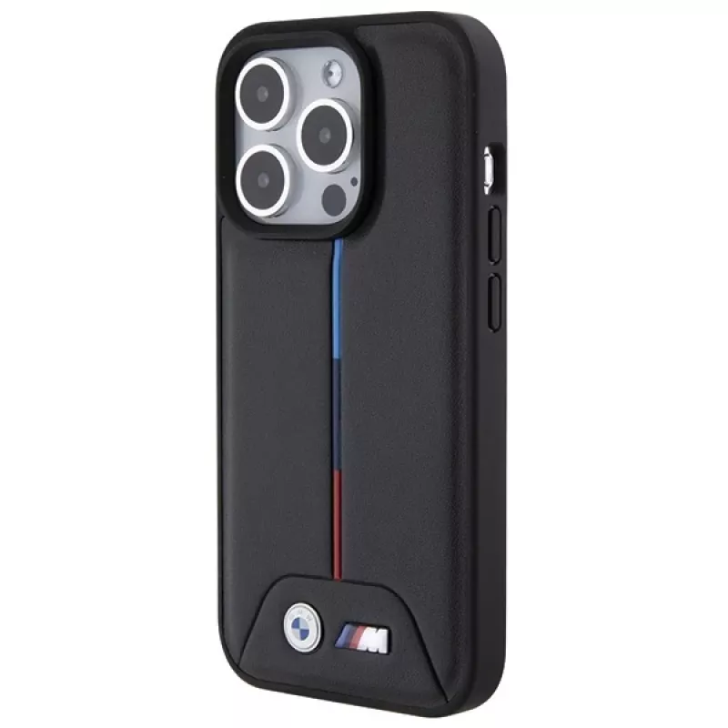 BMW BMHCP15L22PVTK iPhone 15 Pro 6,1 inch zwart Hardcase quilted tricolor