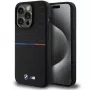 BMW M Silicone Pattern MagSafe Hard Case voor Apple iPhone 15 Pro 6,1 inch - zwart