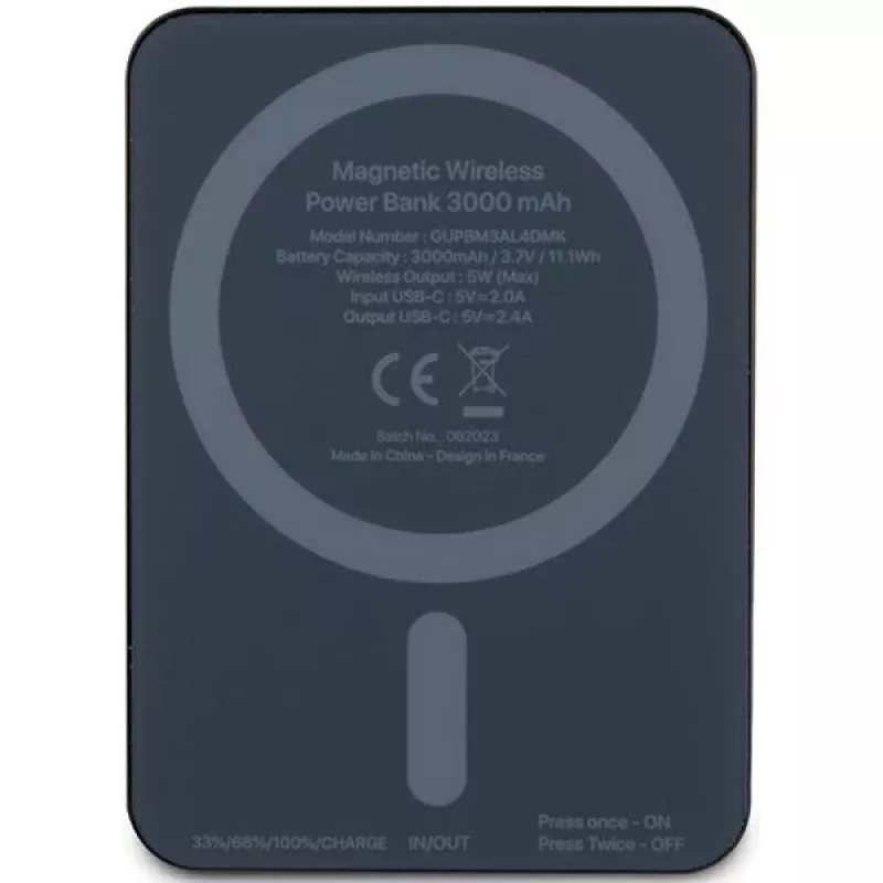 Mercedes-Benz powerbank MEPB3KMESTK 5W 3000mAh zwart MagSafe