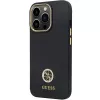 Guess GUHCP13LM4DGPK iPhone 13 Pro / 13 Hardcase siliconen Logo Strass 4G zwart