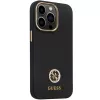 Guess GUHCP13LM4DGPK iPhone 13 Pro / 13 Hardcase siliconen Logo Strass 4G zwart