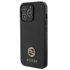 Guess GUHCP13LPS4DGPK Hardcase voor Apple iPhone 13 Pro 6,1 inch zwart strass metaallogo