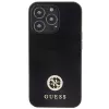 Guess GUHCP13LPS4DGPK Hardcase voor Apple iPhone 13 Pro 6,1 inch zwart strass metaallogo