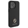 Guess GUHCP13LPS4DGPK Hardcase voor Apple iPhone 13 Pro 6,1 inch zwart strass metaallogo