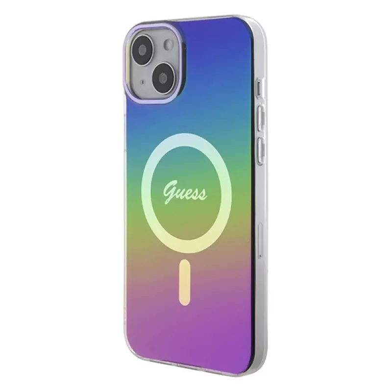 Guess IML Iridescent MagSafe Case voor iPhone 15 (iridescent)
