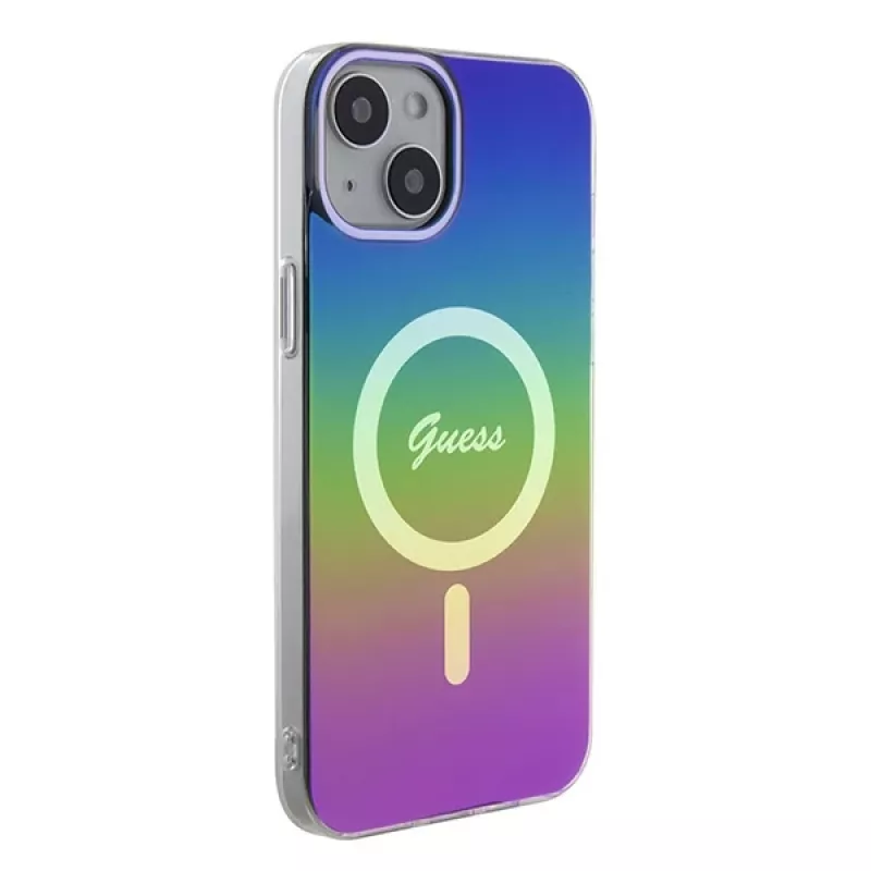 Guess IML Iridescent MagSafe Case voor iPhone 15 (iridescent)