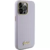 Guess GUHCP15LPGMCSL Glitter Glossy Script Hard Case voor iPhone 15 Pro 6,1 inch lila