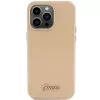 Guess Glitter Glossy Script Hard Case voor iPhone 15 Pro 6,1 inch Light Gold