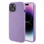 Guess GUHMP15MPSAHMCU Saffiano MagSafe Hard Case voor iPhone 15 Plus / 14 Plus 6,7 inch - lila