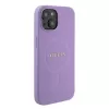 Guess GUHMP15MPSAHMCU Saffiano MagSafe Hard Case voor iPhone 15 Plus / 14 Plus 6,7 inch - lila