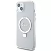 Guess GUHMP15MHRSGSD iPhone 15 Plus / 14 Plus 6,7 inch transparante hardcase ringstandaard Script Glitter MagSafe