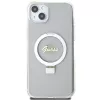 Guess GUHMP15MHRSGSD iPhone 15 Plus / 14 Plus 6,7 inch transparante hardcase ringstandaard Script Glitter MagSafe