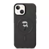 Karl Lagerfeld Ikonik hardcase MagSafe voor iPhone 13/14/15 6,1 inch zwart