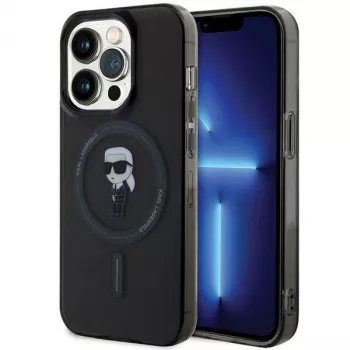 Karl Lagerfeld Ikonik MagSafe hardcase voor iPhone 14 Pro 6,1 inch zwart