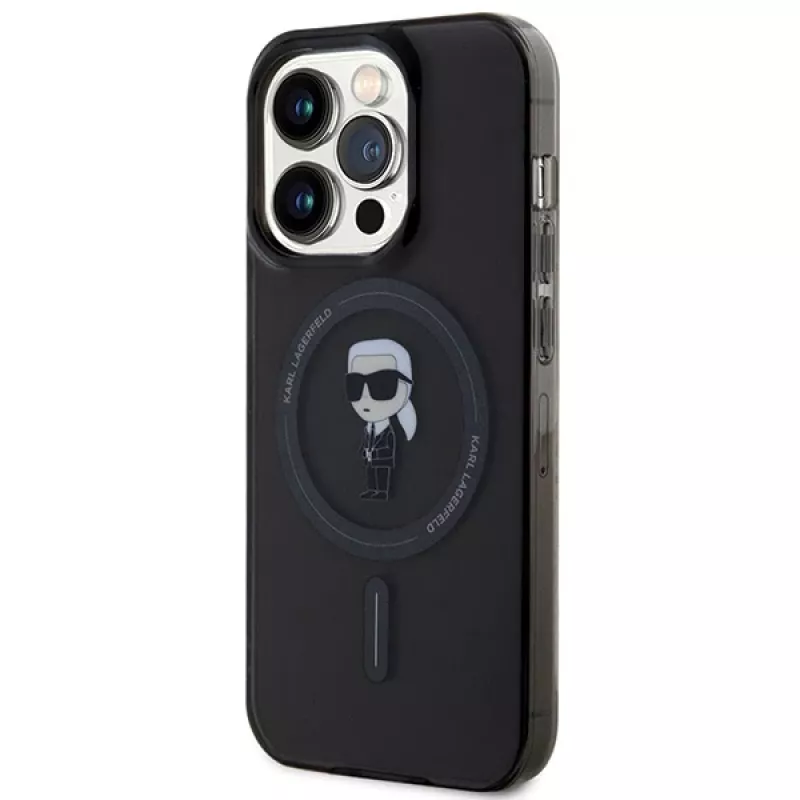 Karl Lagerfeld Ikonik MagSafe hardcase voor iPhone 14 Pro 6,1 inch zwart