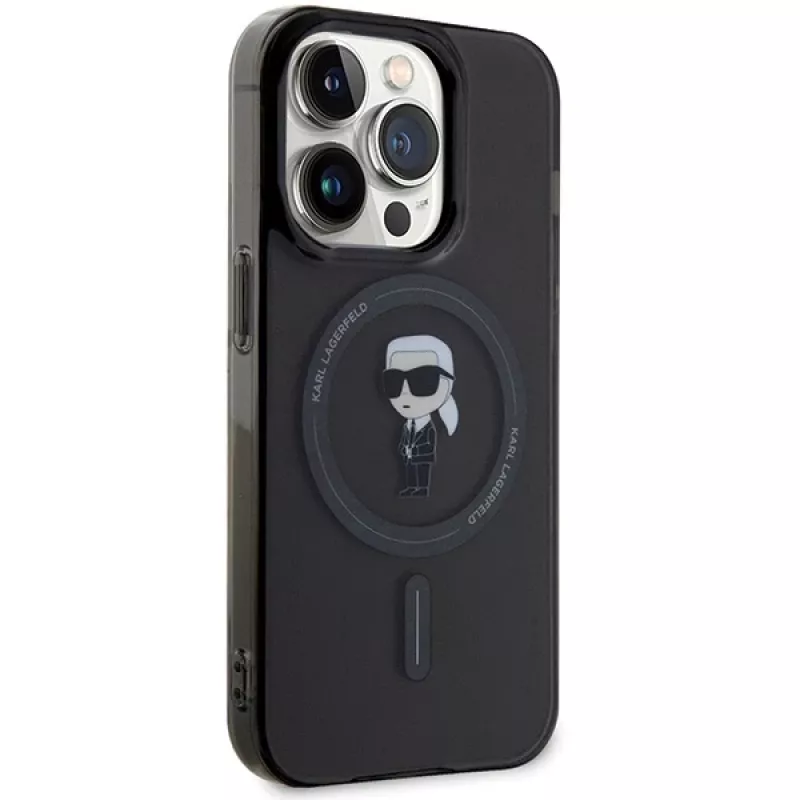 Karl Lagerfeld Ikonik MagSafe hardcase voor iPhone 14 Pro 6,1 inch zwart