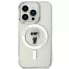 Karl Lagerfeld MagSafe IML Ikonik hoesje voor iPhone 15 Pro transparant