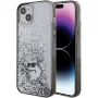 Karl Lagerfeld KLHCP15MLKCNSK iPhone 15 Plus / 14 Plus 6,7 inch transparante hardcase Liquid Glitter Choupette